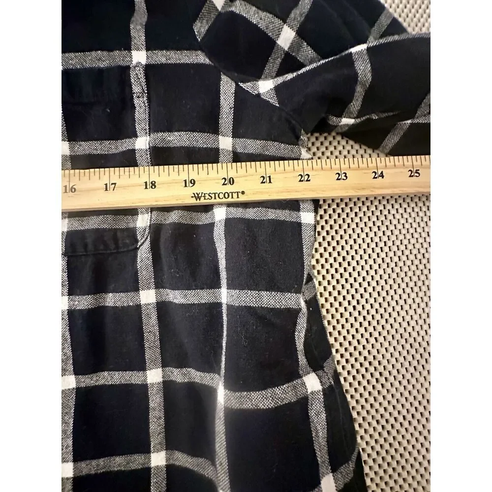 J Crew Plaid Sherpa Fleece Lined Shirt Shacket Women Size Large‎ L Button Down